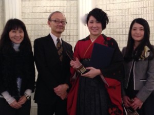 2014年度　国際功労賞　枝松さん